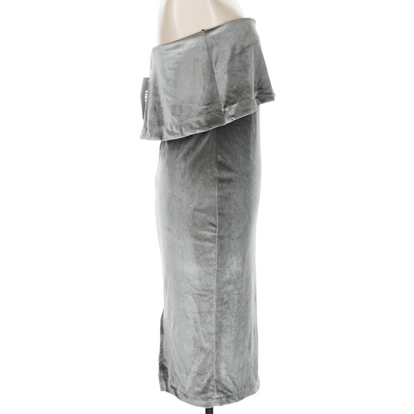 NWT Likely Driggs Strapless Velvet Pewter Dress - Picture 7 of 14